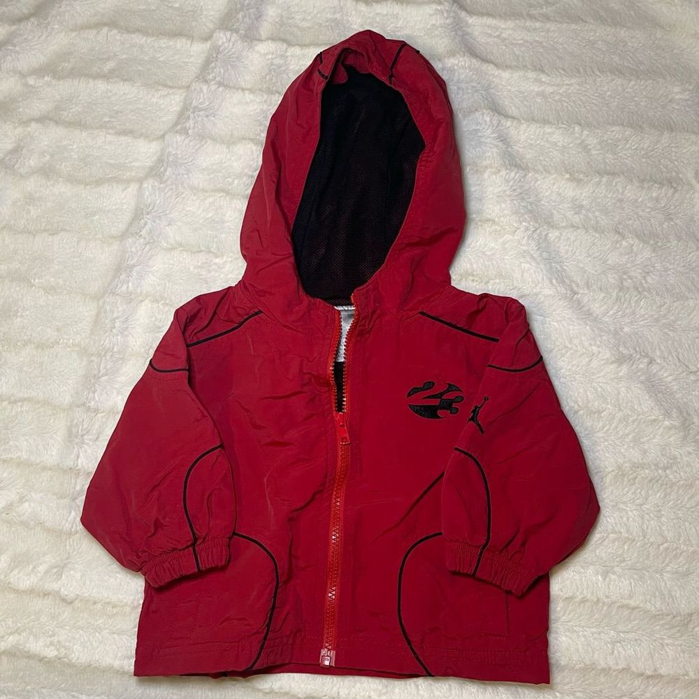Jordan track jacket baby size 12 months red black